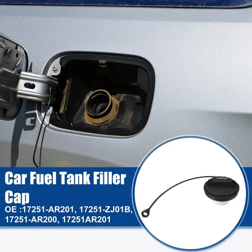 Vista 2 de ACROPIX Tapa de llenado de depósito de combustible para Nissan Titan 5.6L V8 2004-2006 No.17251-AR201/17251-ZJ01B - Paquete de 1 negro