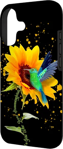 Vista 2 de Just a Girl who Love Hummingbirds Sunflower Bird Cute Flower Case for iPhone 17