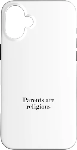 Vista 22 de iPhone 16 Parents are religious Case