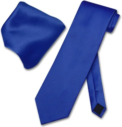 Vista 19 de Vesuvio Napoli Solid Color NeckTie & Handkerchief Pocket Square Men's Neck Tie Hanky Set Verde Aqua