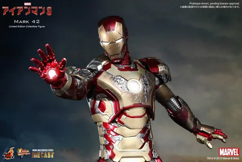 Vista 5 de Iron Man 3 juguetes caliente 1/6 Escala Diecast coleccionable Figura Iron Man Mark XLII
