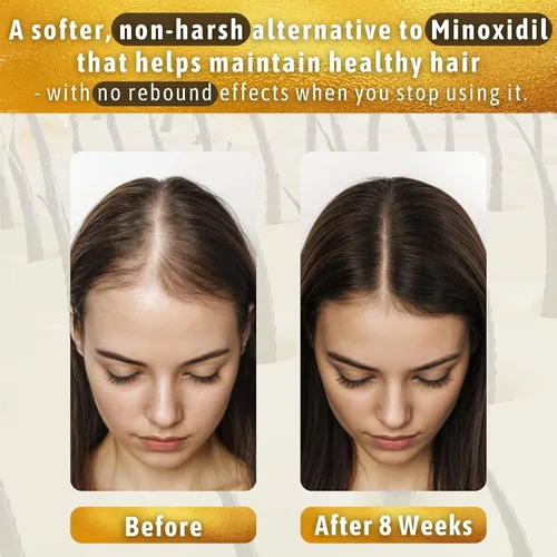 Vista 5 de Suero para el crecimiento del cabello para mujeres y hombres — USDA Organic, 10 en 1 Tricho10™ suero para el cuero cabelludo para un cabello más