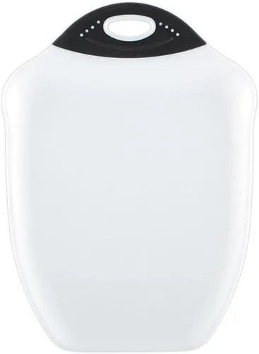 Vista 6 de Dexas Tablas de cortar Chop & Scoop - 11 x 15, 6.5 x 10.5 y 9.5 x 13 pulgadas, color blanco con mango negro