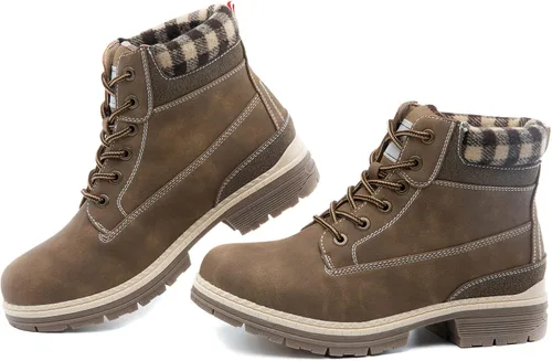 Vista 8 de COTTIMO Botas de invierno antideslizante con forro de piel para mujer