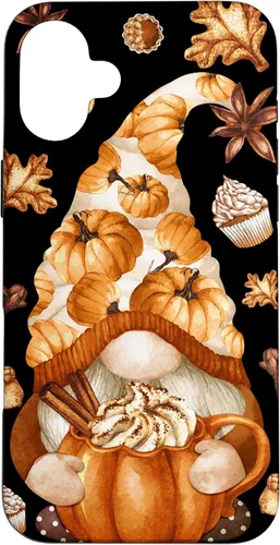 Vista 23 de Cute Fall Yall Pattern Thanksgiving Gnome Love Pumpkin Spice Case for iPhone 17