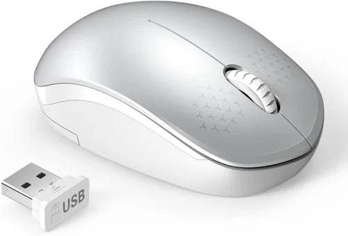 Vista 24 de Seenda - Ratón inalámbrico de 2.4G, con nanoreceptor USB, clic silencioso para computadora, portátil, PC, tableta, Mac - Negro