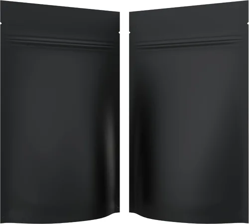 Vista 41 de Bolsas de barrera estilo Mylar – Cremallera con sellado térmico – 100 bolsas (negro brillante/transparente, 0.04 oz - 3 x 4.5 pulgadas)