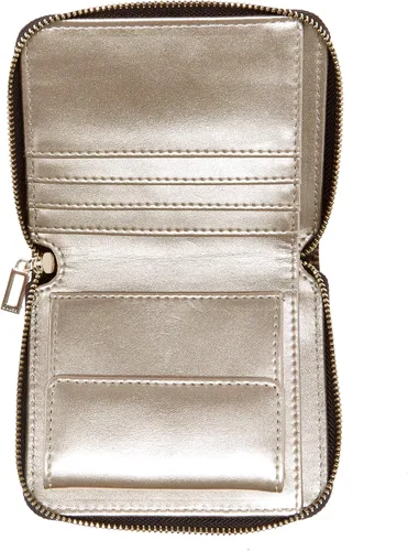 Vista 2 de GUESS Billetera pequeña con cremallera para mujer Helaina