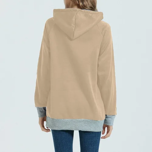 Vista 6 de Sudadera con capucha grande para mujer, con bolsillo grande, para gatos y perros