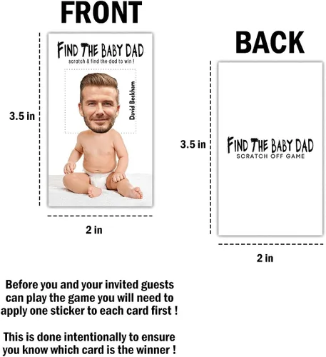 Vista 4 de Juegos de rascar para baby shower para niños, tarjetas para raspar, revelación de género y suministros de juegos de fiesta de embarazo, 36 tarjetas