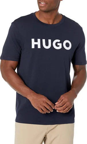 Vista 19 de Hugo Men's Print Logo Short Sleeve T-Shirt Blanco