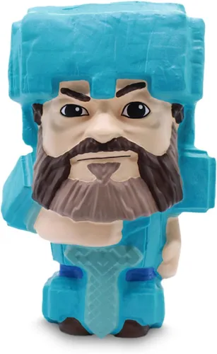 Vista 7 de Minecraft Mighty Mega Squishme (Abeja Cozie) Officially Licensed Minecraft Movie collectible. Soft slow-rise foam squishy, about 8 inches, with a
