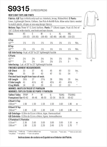 Vista 2 de Simplicity Patrón XS-XXL