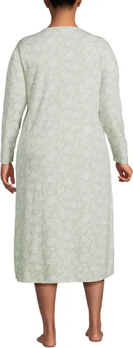 Vista 2 de Lands End Womens Supima Long Sleeve Midcalf Nightgown