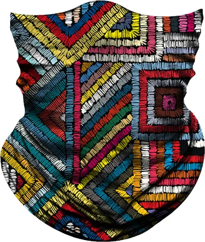 Vista 21 de Obacle Bandana sin costuras, máscara facial rave, para mujeres y hombres, para protección contra el polvo, el viento y el sol