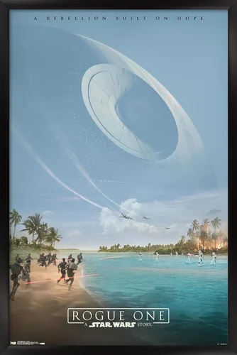 Vista 8 de Trends International Star Wars: Rogue One - Teaser Wall Poster, 14.725" x 22.375", Barnwood Framed Version