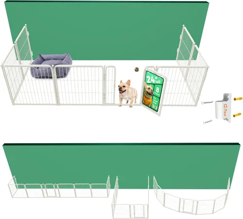Vista 17 de FXW Homeplus Unleashed Corralito para Perros de Interior - Juego Sin Estrés y Seguro, Resistente de 24 Pulgadas 2 Paneles Corralito para Cachorros