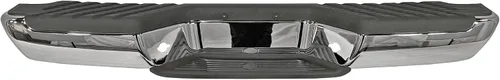 Vista 5 de Acero cromado, conjunto completo de parachoques trasero para Nissan Frontier 1998, 1999, 2000, 2001, 2002, 2003, 2004, NI1102136