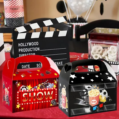 Vista 9 de C L cooper life Caja de regalo para fiesta de película, caja de regalo de fiesta nocturna para películas, suministros de baby shower (paquete de 2)
