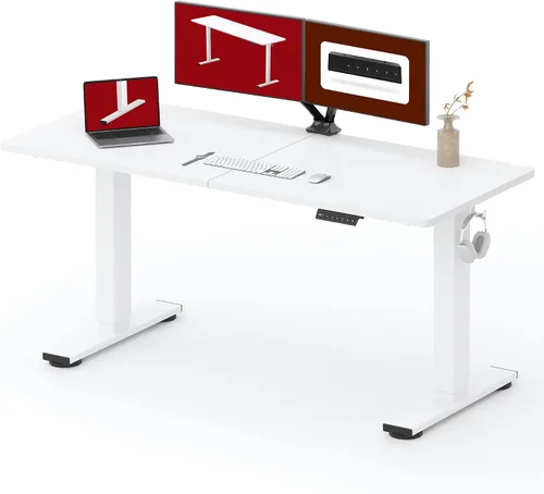 Vista 29 de SANODESK - Escritorio de pie móvil de una pieza con resorte de gas de 32 x 20 pulgadas