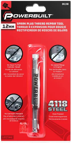 Vista 7 de Powerbuilt 641148 - Herramienta de reparación de roscas, de rosca trasera de 12 mm, 12mm, NA