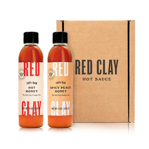 Vista 8 de Red Clay Hot Honey - Sin gluten - Miel picante paleo - Miel picante 100% pura y cruda - Miel infundida con pimientos habaneros - Dulce con un toque