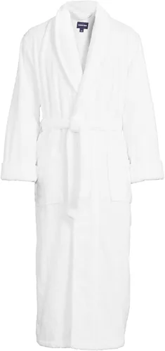 Vista 3 de Lands' End Bata de rizo turco de longitud completa para hombre