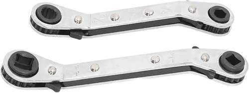 Vista 2 de Llave de servicio HVAC Llave de trinquete de acero inoxidable de 3/8 a 1 / 4 pulgadas / 5/16 a 1 / 4 pulgadas Herramienta de refrigeración