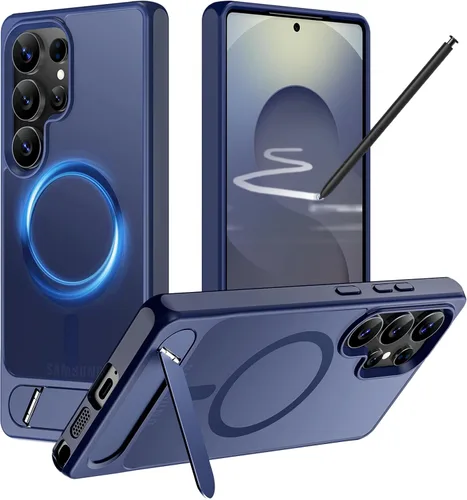 Vista 50 de Hualele - Funda magnética para Samsung Galaxy S24 Plus/S25 Plus con soporte de metal, [compatible con MagSafe]