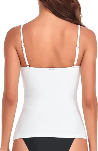 Vista 7 de RELLECIGA Top tankini fruncido para mujer