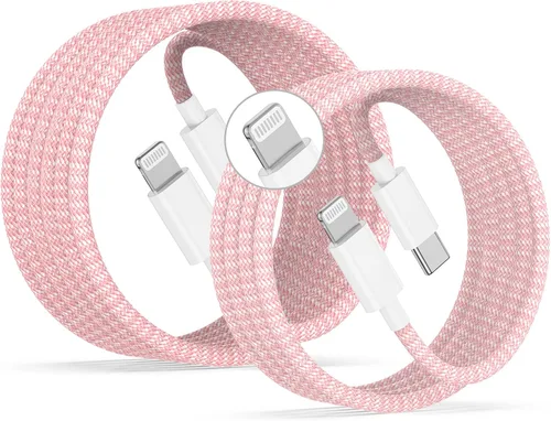 Vista 11 de USB C to Lightning Cable 2Pack 6FT+10FT,[Apple MFi Certified] Nylon Braided iPhone Fast Charging Cable, Power Delivery Charging Cord for iPhone 14