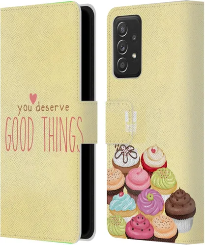 Vista 41 de Head Case Designs Assortment Cupcakes Happiness Leather Wallet Case Compatible with Samsung Galaxy A07 4G Surtido