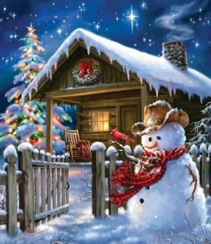 Vista 3 de SUNSOUT INC - Christmas Cheer - Rompecabezas de 550 piezas por artista: Dona Gelsinger - Tamaño acabado 15.5" x 18" Christmas - MPN # 57148