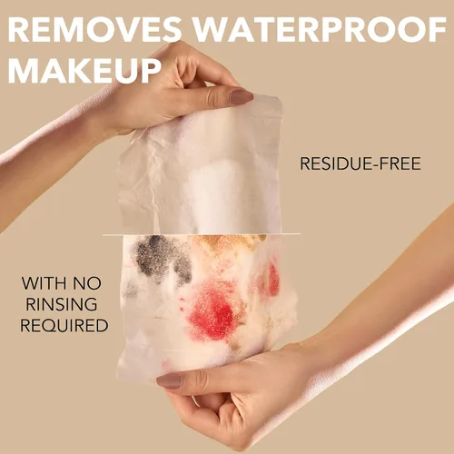 Vista 6 de mivida 40 toallitas de maquillaje hipoalergénicas envueltas individualmente con vitamina E Toallitas faciales probadas por dermatólogos, sin