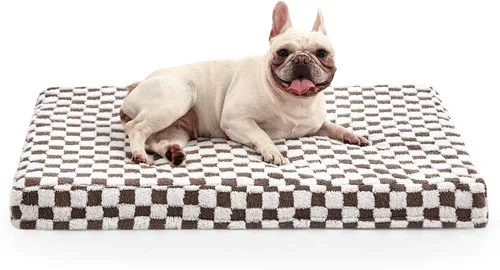 Vista 15 de JOEJOY Cama para Perros Medianos, Cama Ortopédica Grande para Perros con Funda Lavable Extraíble, Linda Cama de Felpa Moderna y Espuma Viscoelástica