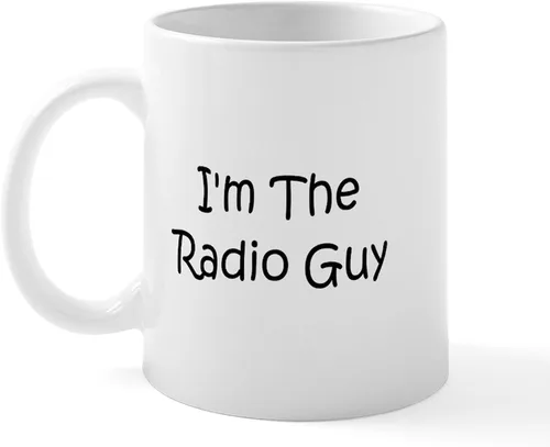 Vista 15 de CafePress Eat Sleep - Taza de café de cerámica con radio, 11 oz (11.0 fl oz)