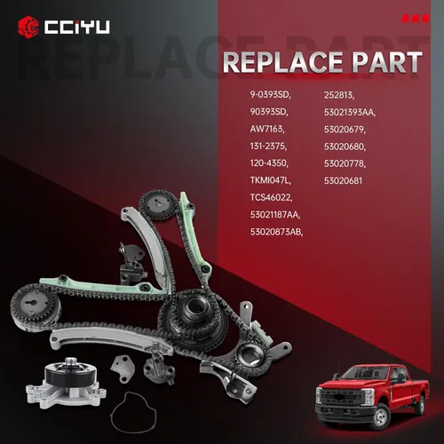 Vista 3 de cciyu Kit de cadena de distribución para Dodge para Jeep 4.7L 8Cyl V8 SOHC Juego de cadena de distribución automotriz de repuesto para Commander