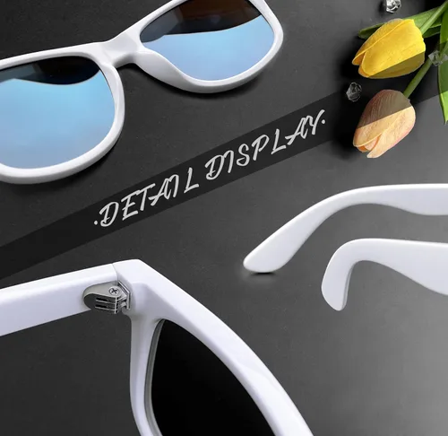 Vista 5 de Joopin Gafas de sol cuadradas polarizadas con protección UV para hombre y mujer