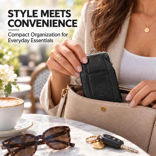 Vista 8 de Funda para cajetilla de cigarrillos de cuero con bolsillo para mechero, regular o 100 unidades, de Leatherboss (negro)