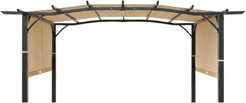 Vista 10 de Garden Winds Toldo de repuesto duradero 350 compatible con modelos Aldi Pergola 23700-23, 822993, 49964, beige