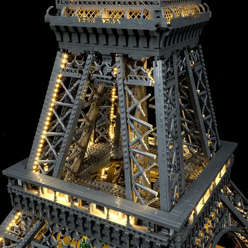 Vista 5 de BRIKSMAX Kit de iluminación LED para LEGO-10307 Torre Eiffel – Compatible con el modelo de bloques de construcción de Arquitectura Lego – No incluye