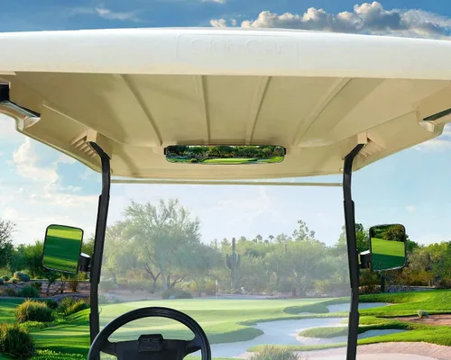 Vista 6 de 10L0L Espejos para carrito de golf contienen espejos laterales plegables y espejo retrovisor universal para Yamaha Club Car DS Precedent/EZGO TXT RXV