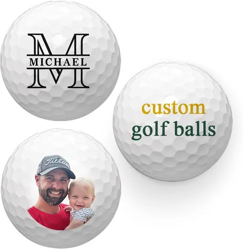 Vista 16 de Pelotas de golf personalizadas de With Love From Julie para hombres - Bolas de golf personalizadas - Regalos personalizados de bolas de golf
