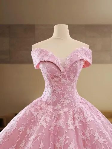 Vista 3 de Off Shoulder Quinceanera Dresses Ball Gown Puffy Lace Appliques Sweet 15 16 for Girls Prom Dresses for Women