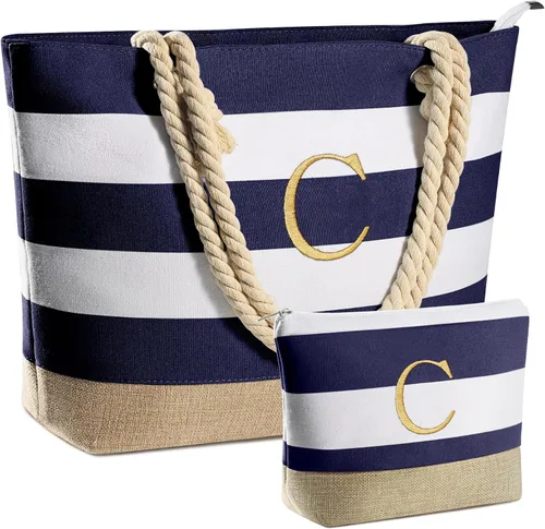Vista 26 de YOOLIFE Bolsas de playa para mujer, bolsa de lona de viaje, bolsa impermeable para piscina, artículos esenciales de viaje, regalos para mujeres