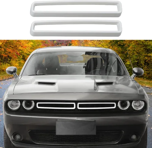 Vista 13 de Voodonala para Challenger Insertos de Rejilla Frontal de Radiador, Adornos de Parrilla para 2015-2025+ Dodge Challenger Accesorios Exteriores, ABS