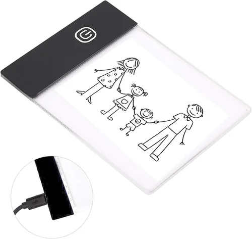 Vista 3 de A6 portátil LED caja de luz trazador pequeña almohadilla de luz LED tablero de luz pequeña almohadilla de luz de seguimiento de artcraft almohadilla