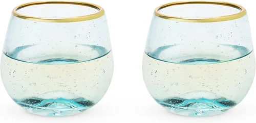 Vista 11 de Twine Copas de cóctel de cristal con borde de cobre, perfectas para Martini, champán, cosmopolitan, Manhattan, accesorios de bar en casa, 10 onzas
