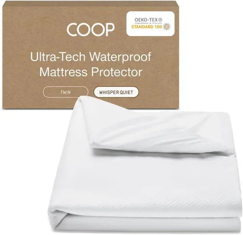 Vista 11 de Coop Home Goods Protector de colchón impermeable ultra fresco, tamaño individual, protector de colchón refrescante, lavable a máquina, funda de cama