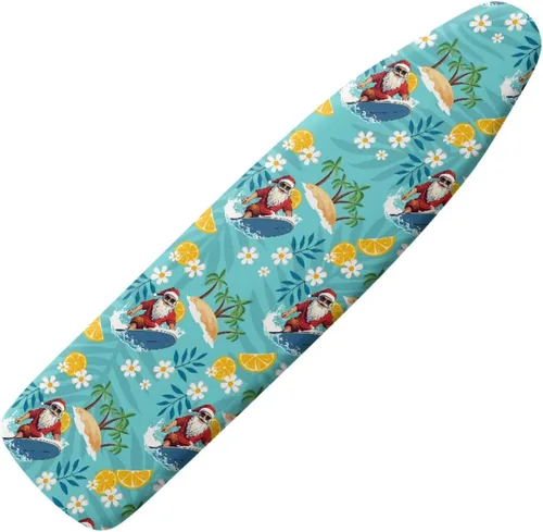 Vista 30 de Funda para tabla de planchar con diseño de estrellas y bandera estadounidense con borde elástico y acogedor bolsillo para la nariz, resistente al